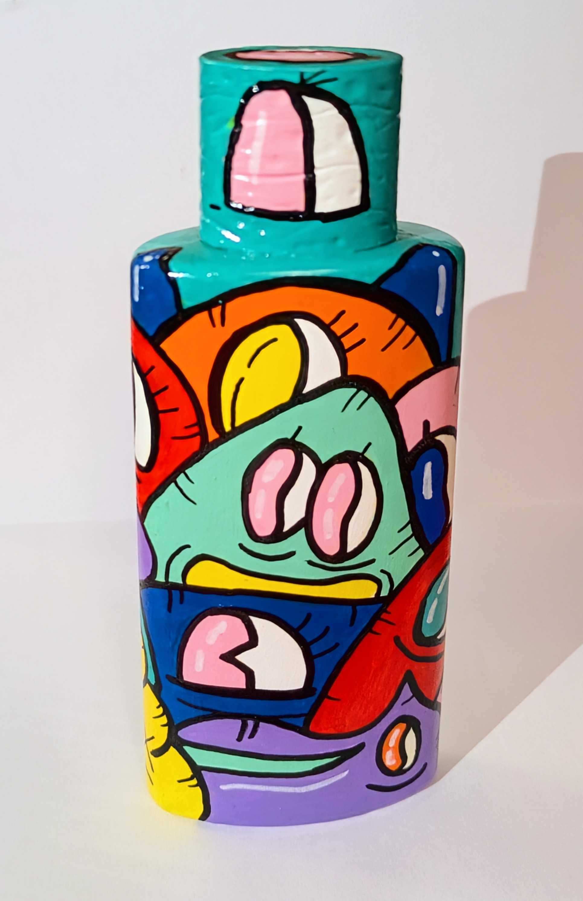 Bouteille de parfum FANTAISIE – Pièce unique peinte à la main