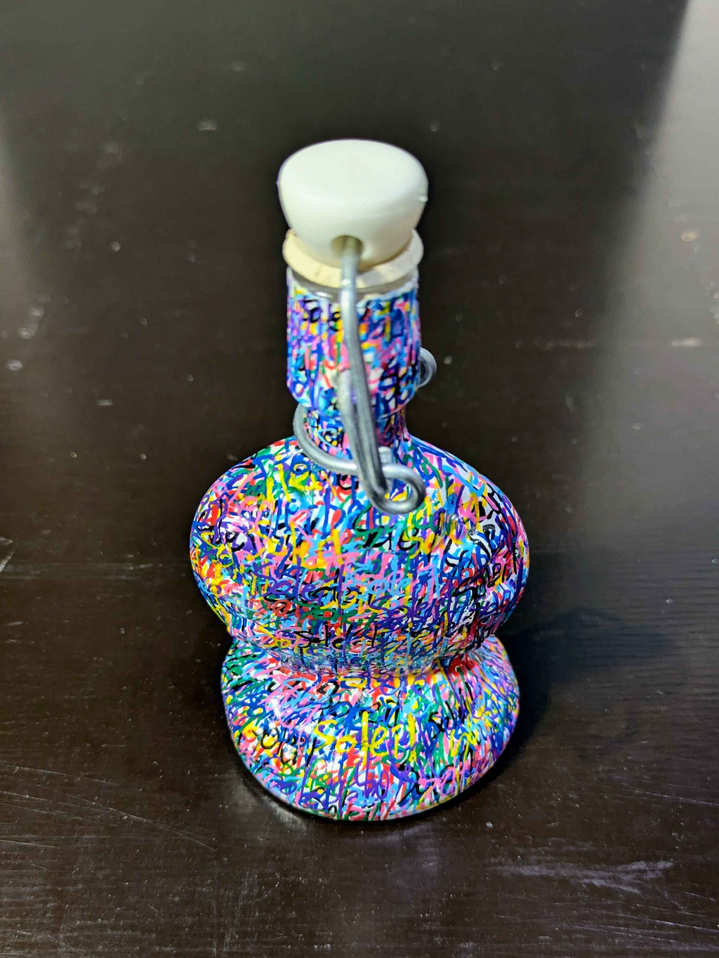 Bouteille de parfum FANTAISIE – Pièce unique peinte à la main