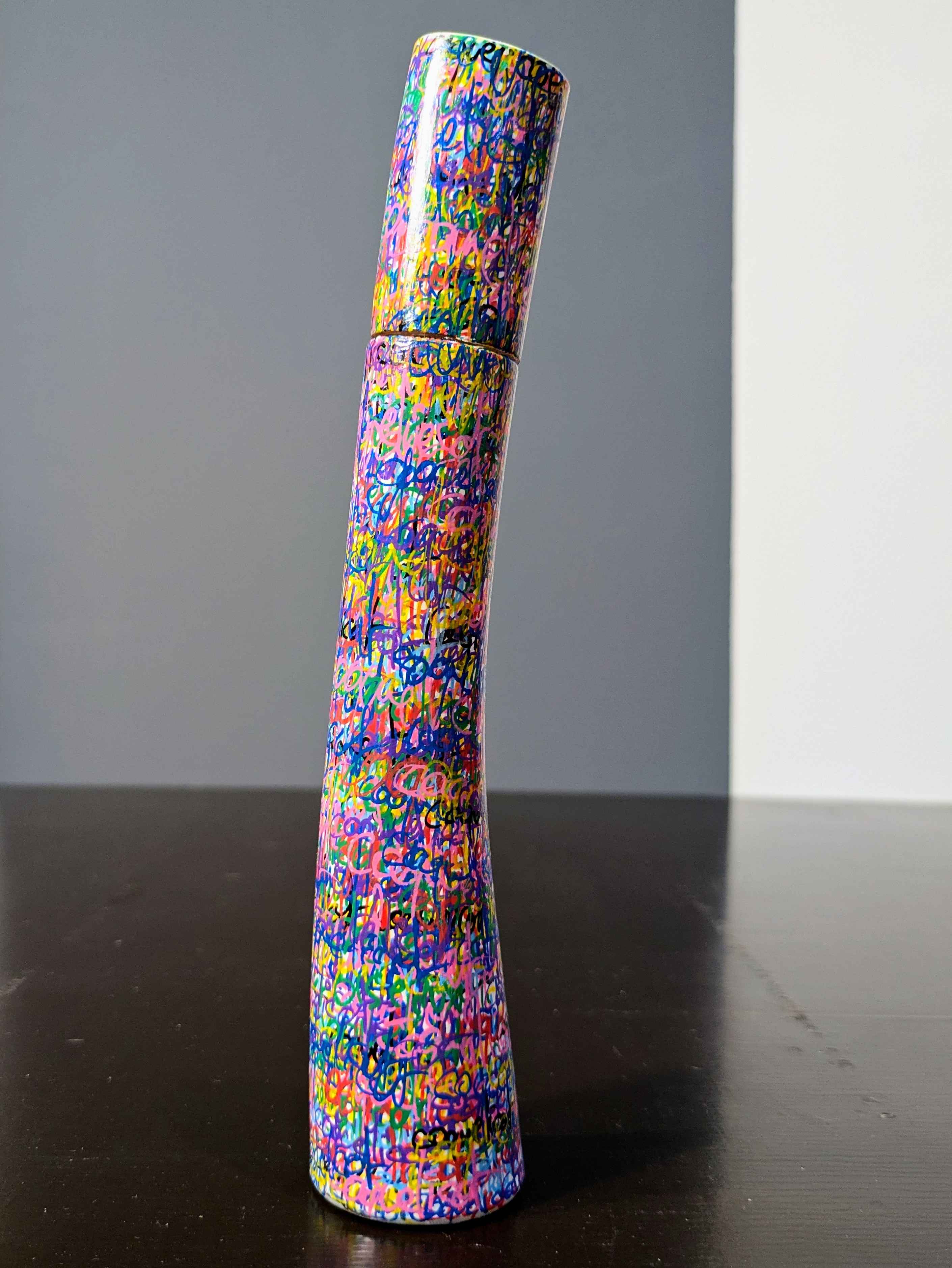 Bouteille de parfum FLOWER by KENZO– Pièce unique peinte à la main