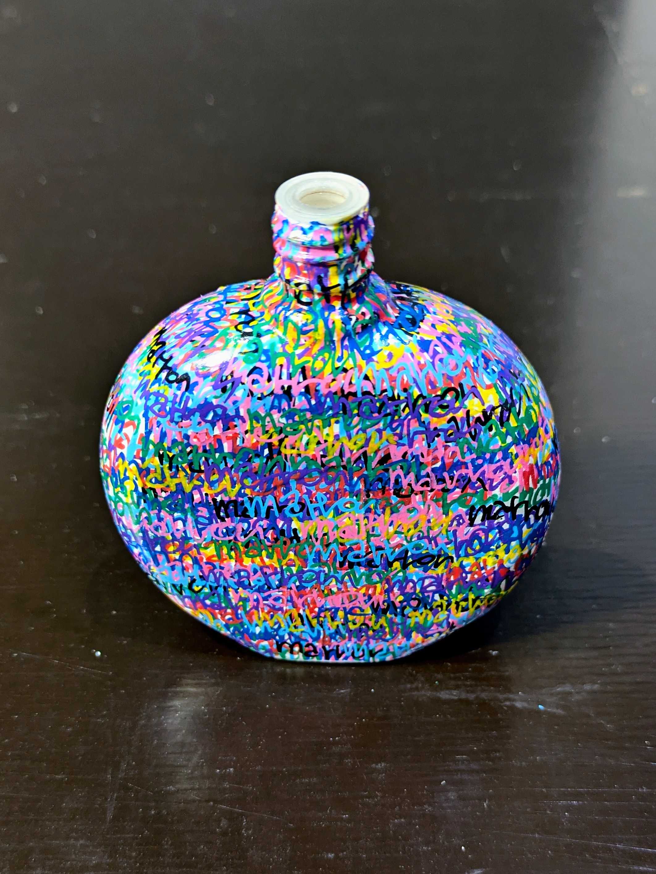 Bouteille de parfum FANTAISIE – Pièce unique peinte à la main