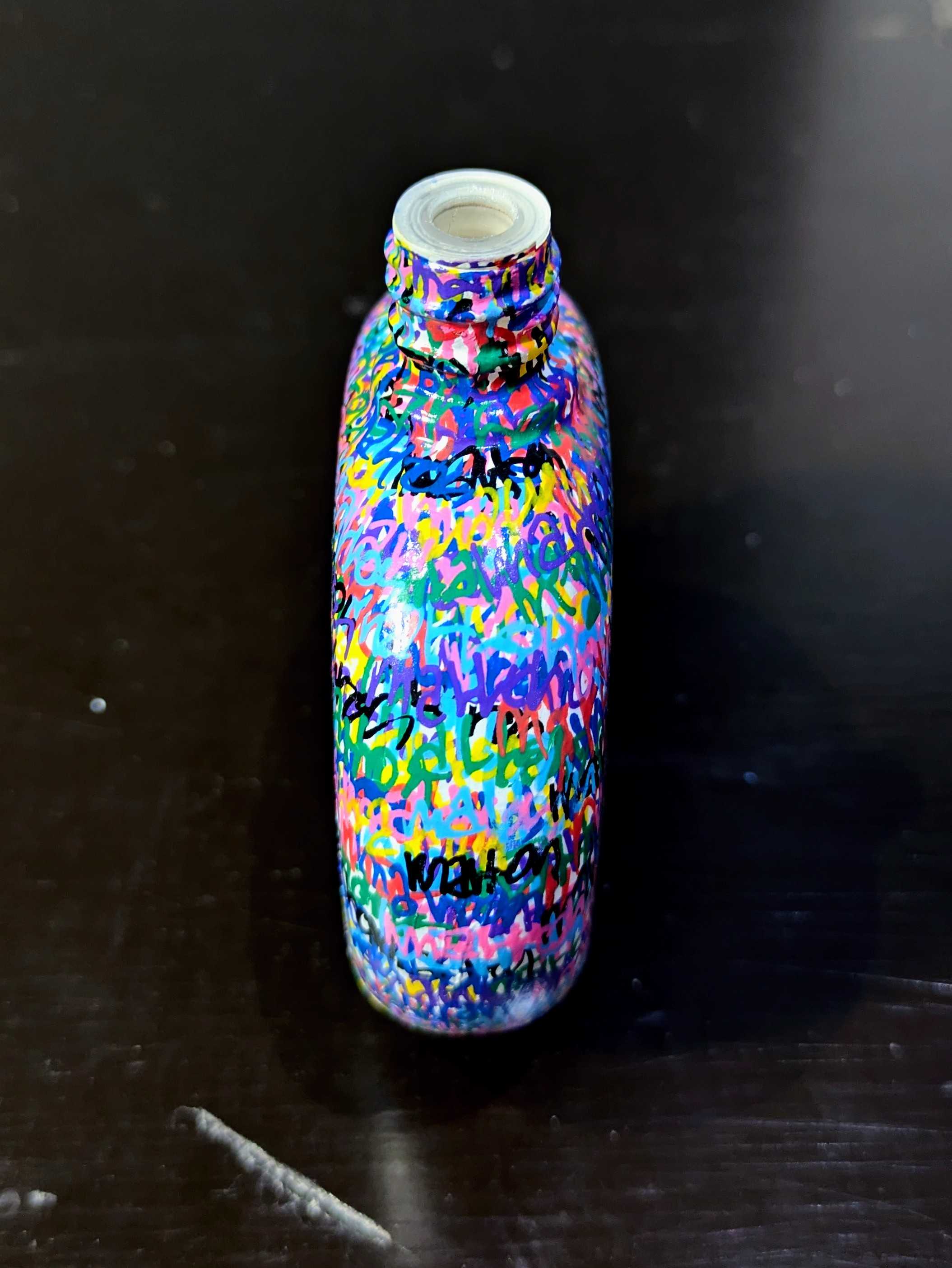 Bouteille de parfum FANTAISIE – Pièce unique peinte à la main