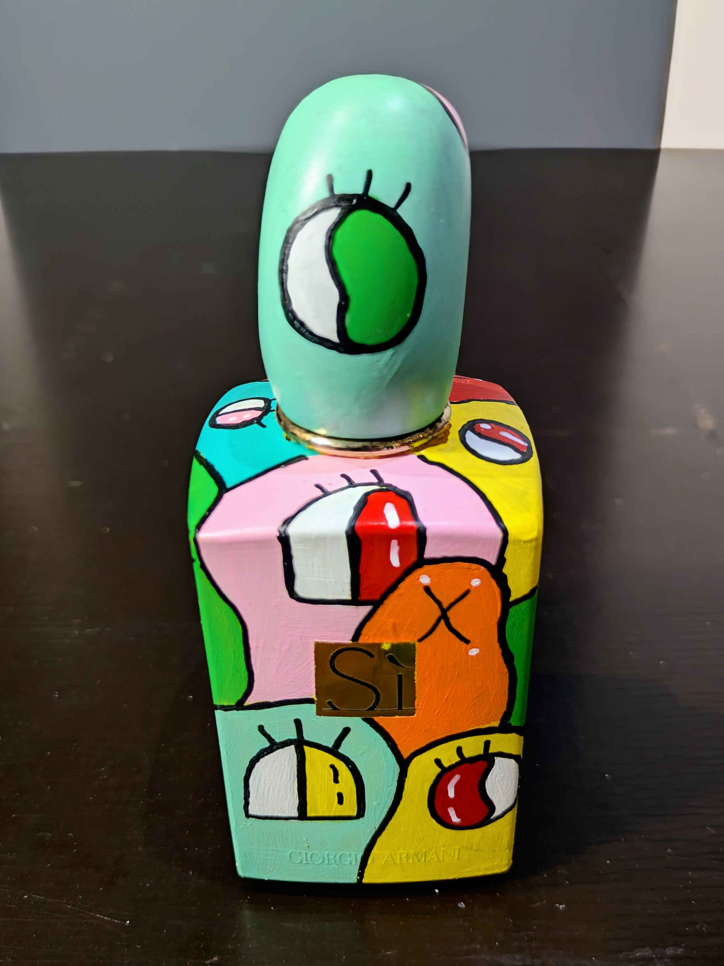 Bouteille de parfum SI by GIORGIO ARMANI – Pièce unique peinte à la main