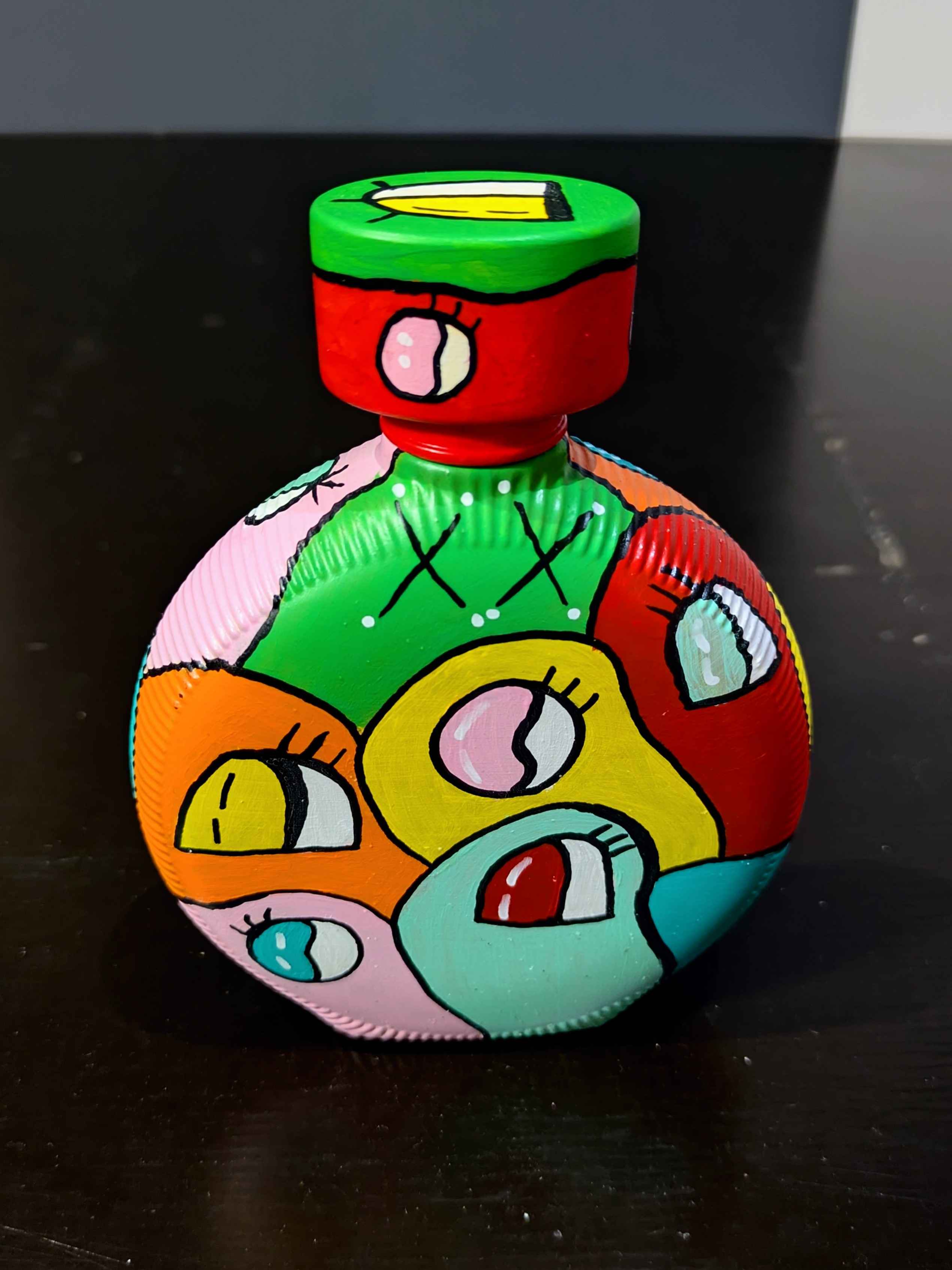 Bouteille de parfum MADEMOISELLE by ROCHAS – Pièce unique peinte à la main