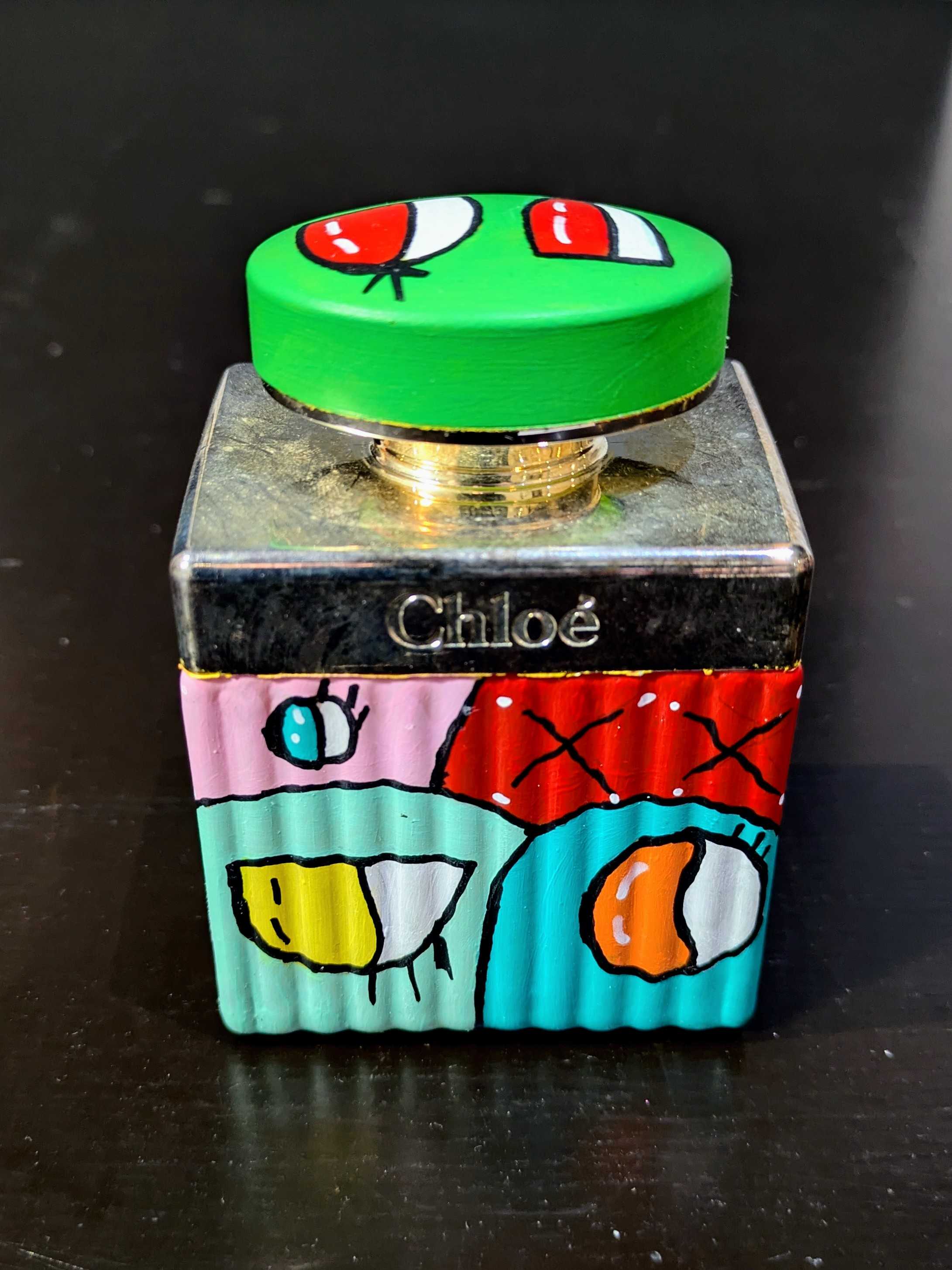 Bouteille de parfum CHLOE by CHLOE – Pièce unique peinte à la main