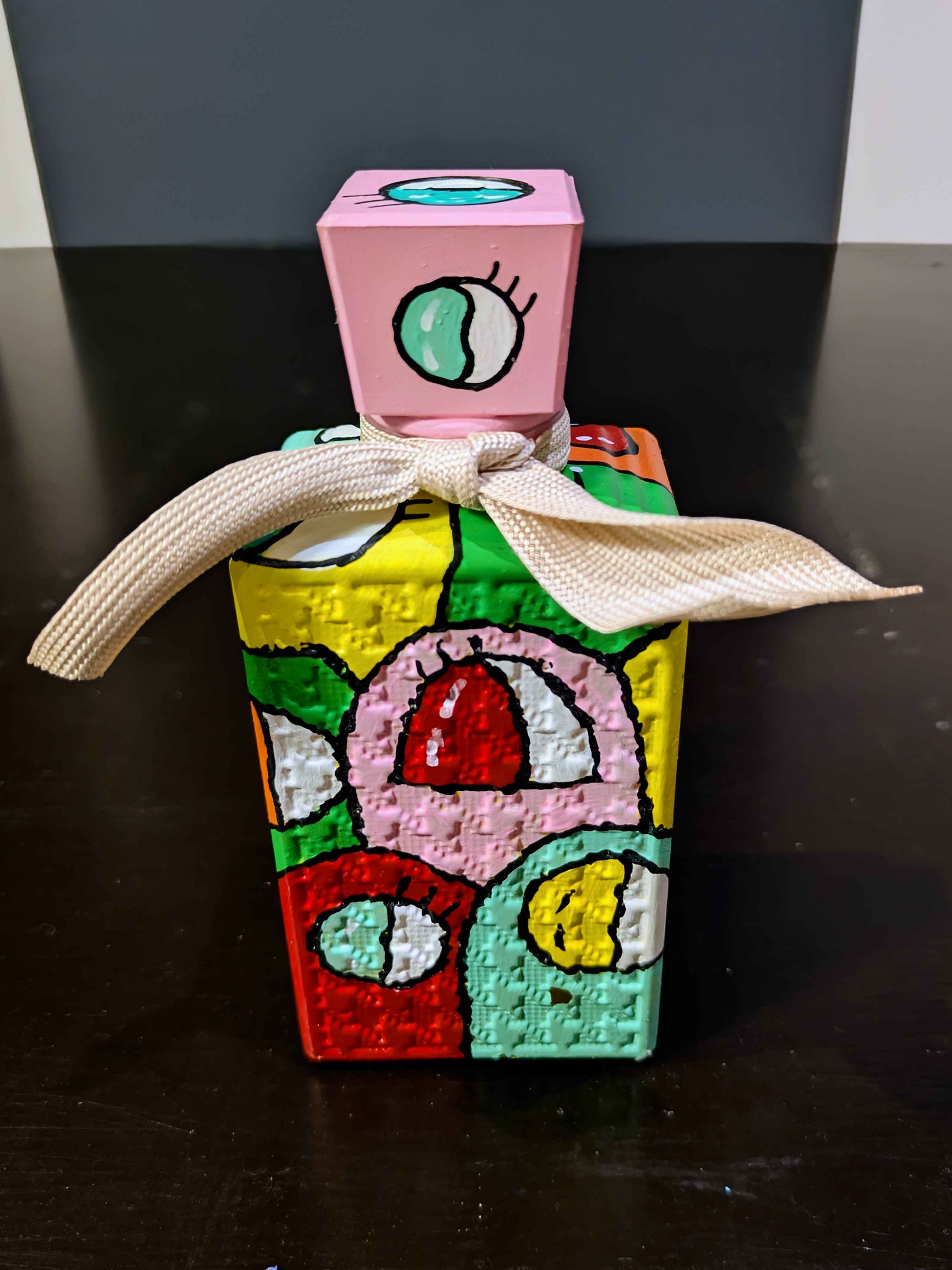 Bouteille de parfum MISS DIOR by DIOR custom – Pièce unique peinte à la main