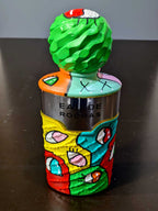 Bouteille de parfum EAU de ROCHAS custom – Pièce unique peinte à la main