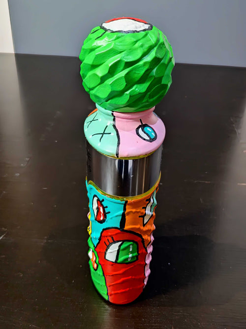 Bouteille de parfum EAU de ROCHAS custom – Pièce unique peinte à la main