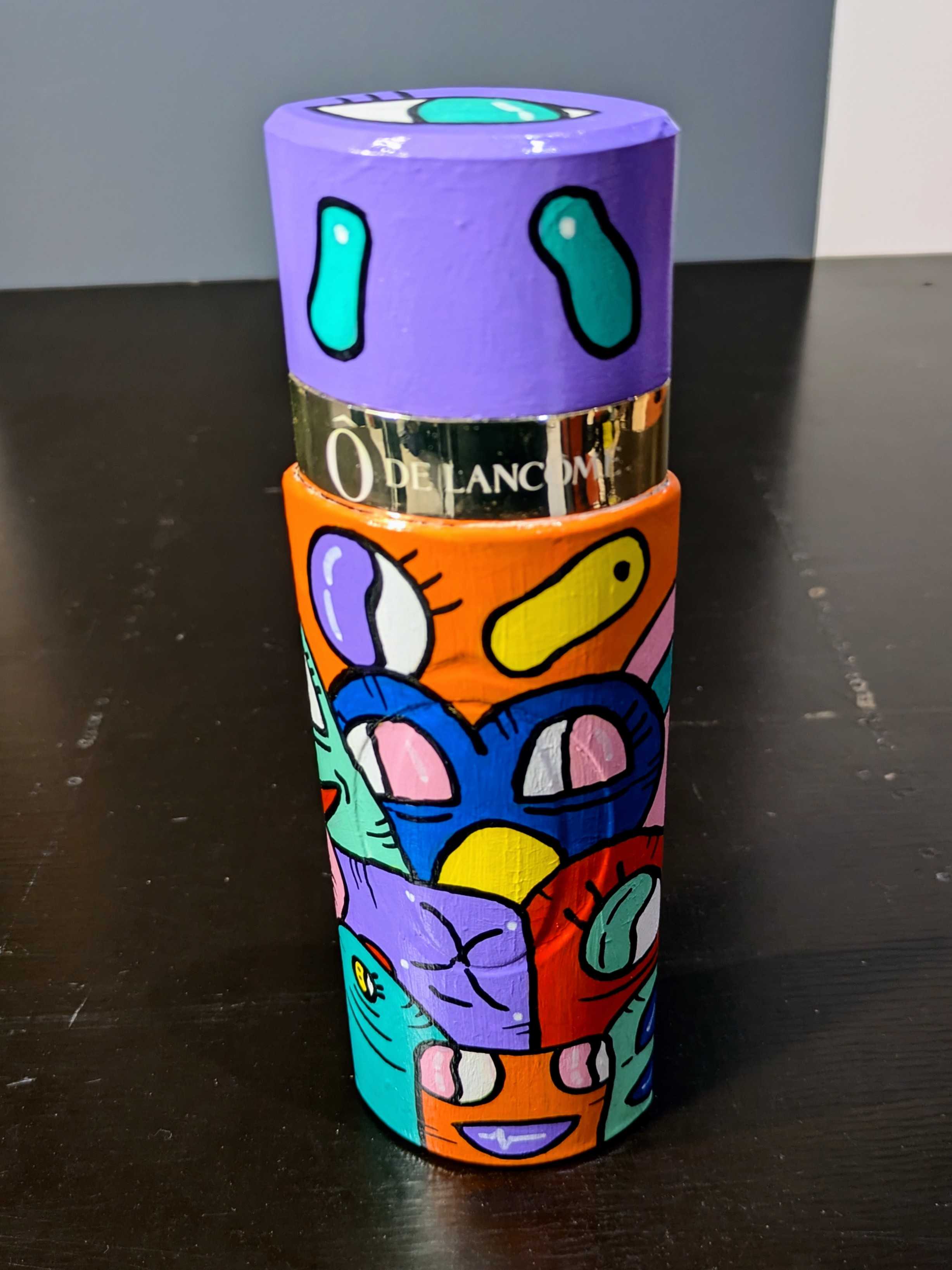 Bouteille de parfum Ô de Lancôme custom – Pièce unique peinte à la main