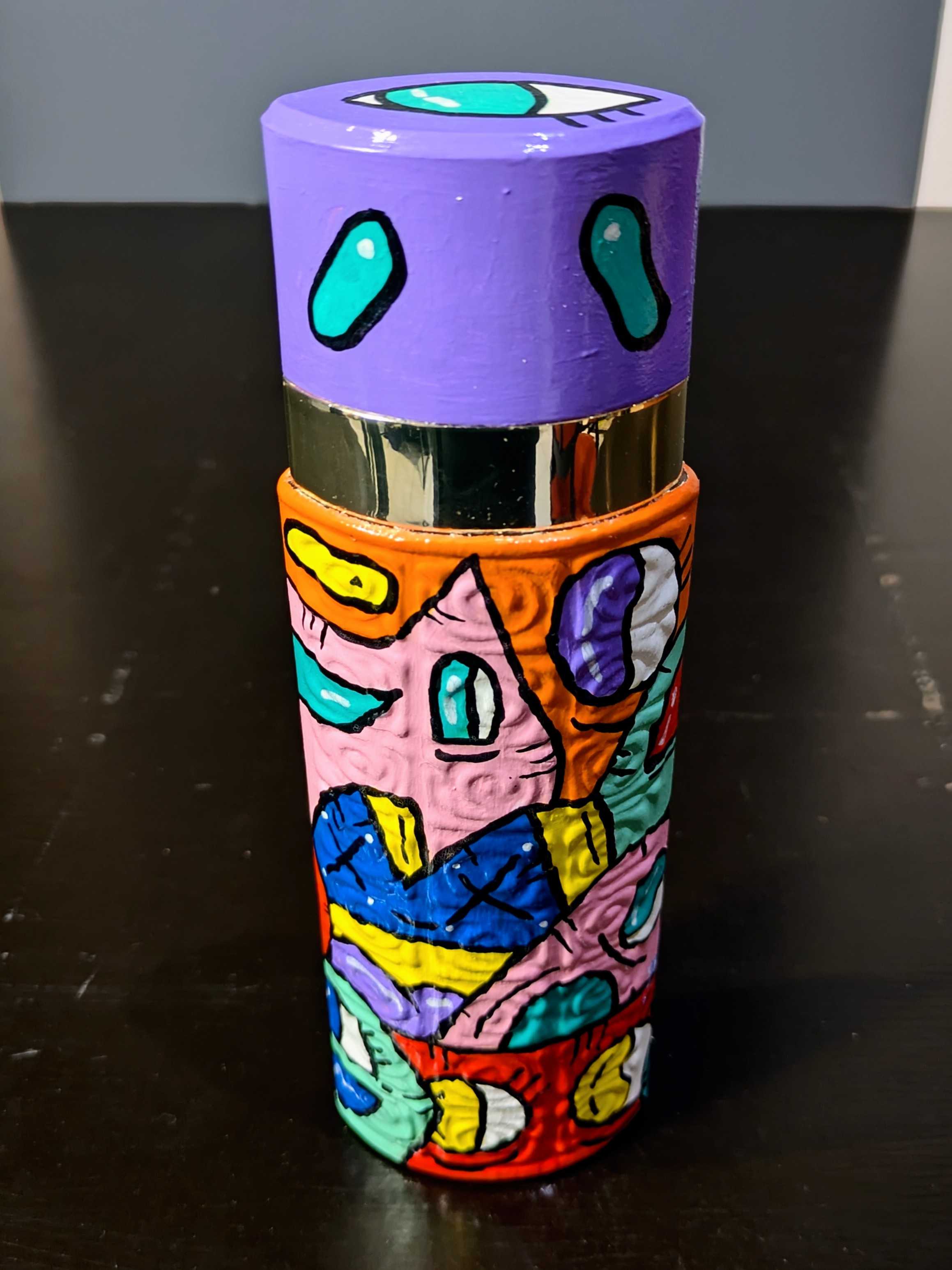 Bouteille de parfum Ô de Lancôme custom – Pièce unique peinte à la main