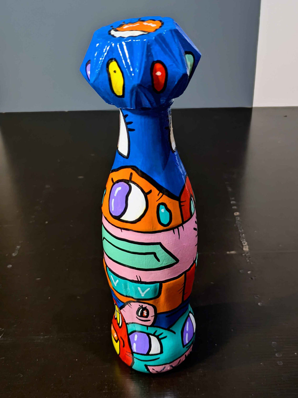 Bouteille de COCA COLA custom – Pièce unique peinte à la main