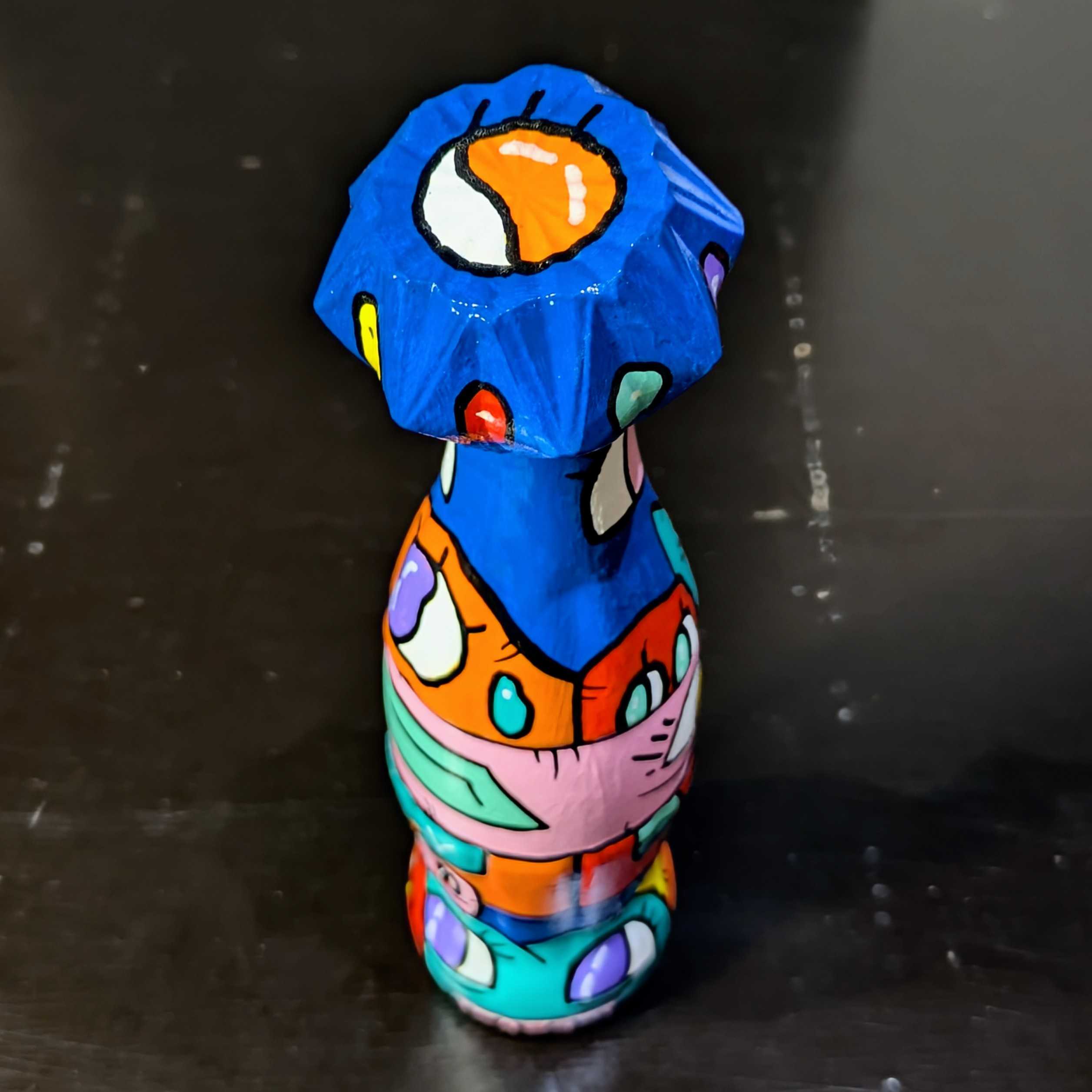 Bouteille de COCA COLA custom – Pièce unique peinte à la main