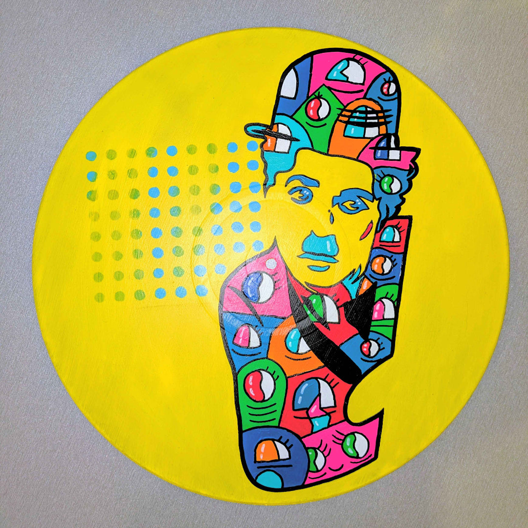 Vinyle Charly Chaplin – Série limitée peinte à la main