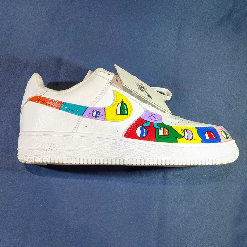 Paire de sneakers custom – Pièce unique peinte à la main