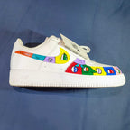 Paire de sneakers custom – Pièce unique peinte à la main