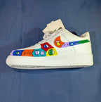 Paire de sneakers custom – Pièce unique peinte à la main