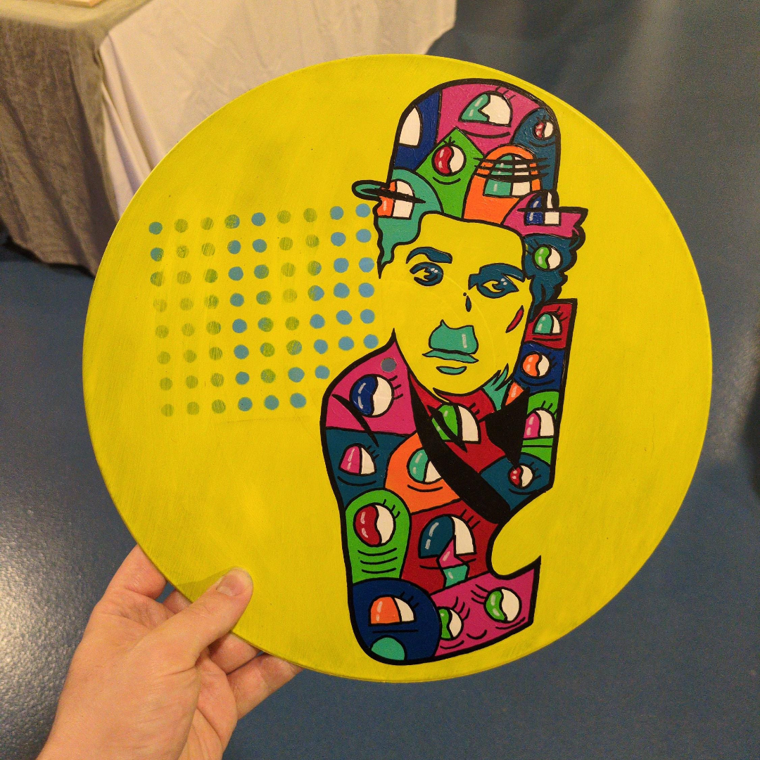 Vinyle Charly Chaplin – Série limitée peinte à la main