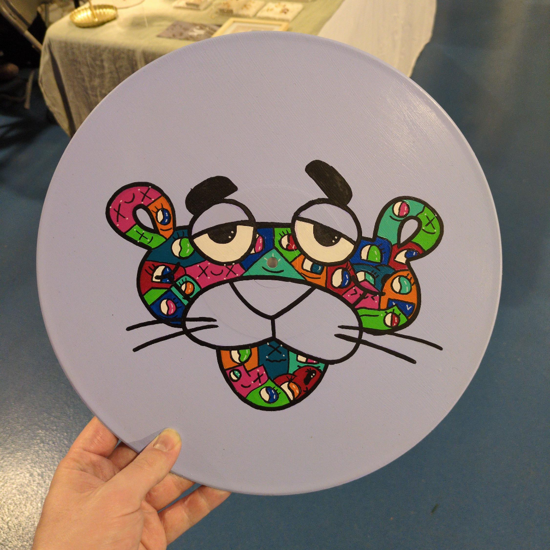 Vinyle Panthère Rose – Série limitée peinte à la main