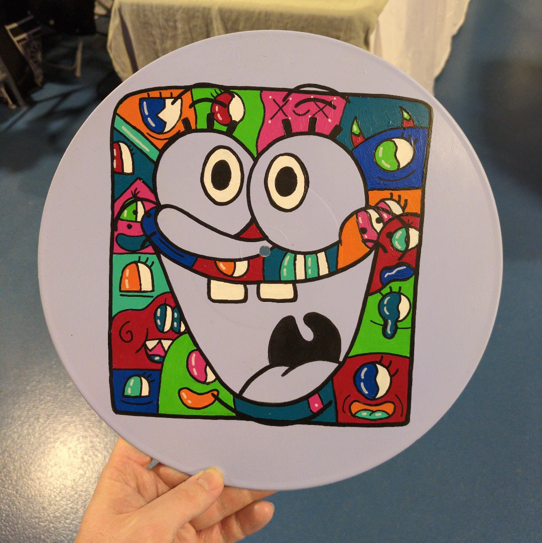 Vinyle Bob L'éponge – Série limitée peinte à la main