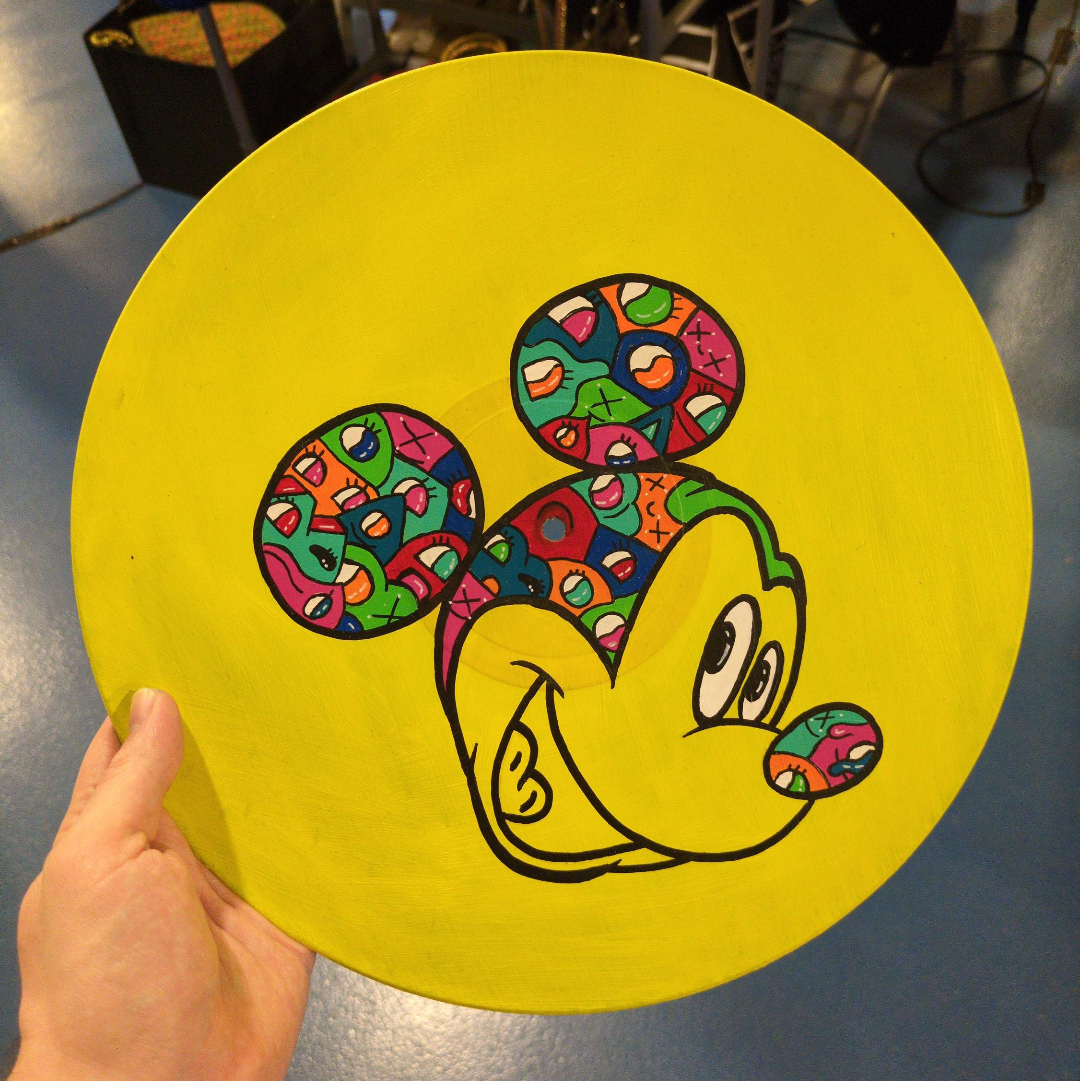 Vinyle Mickey Mouse – Série limitée peinte à la main