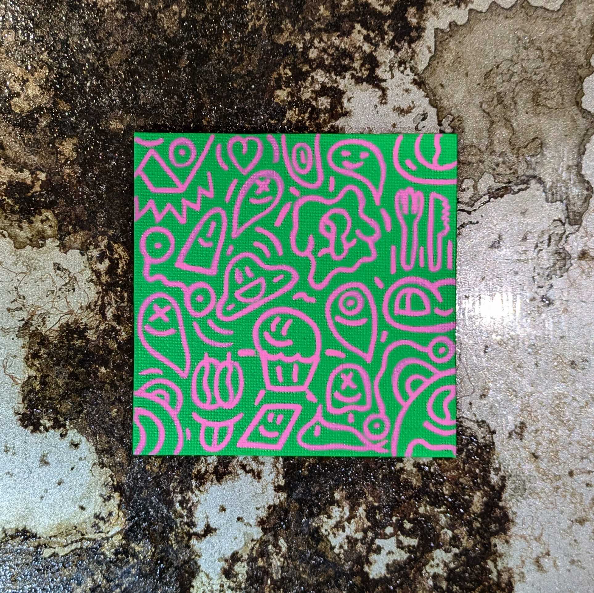 Magnet custom – Pièce unique peinte à la main