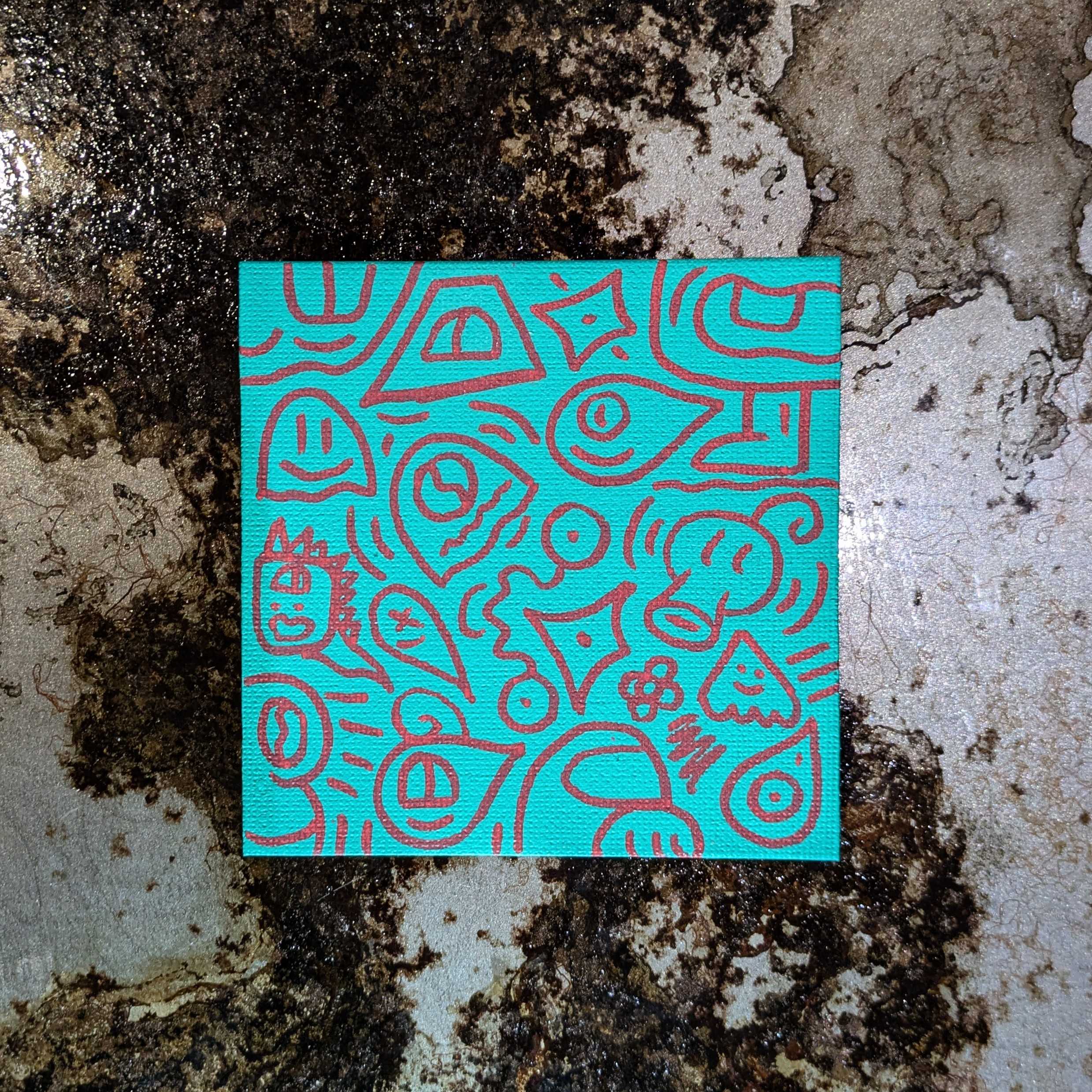 Magnet custom – Pièce unique peinte à la main