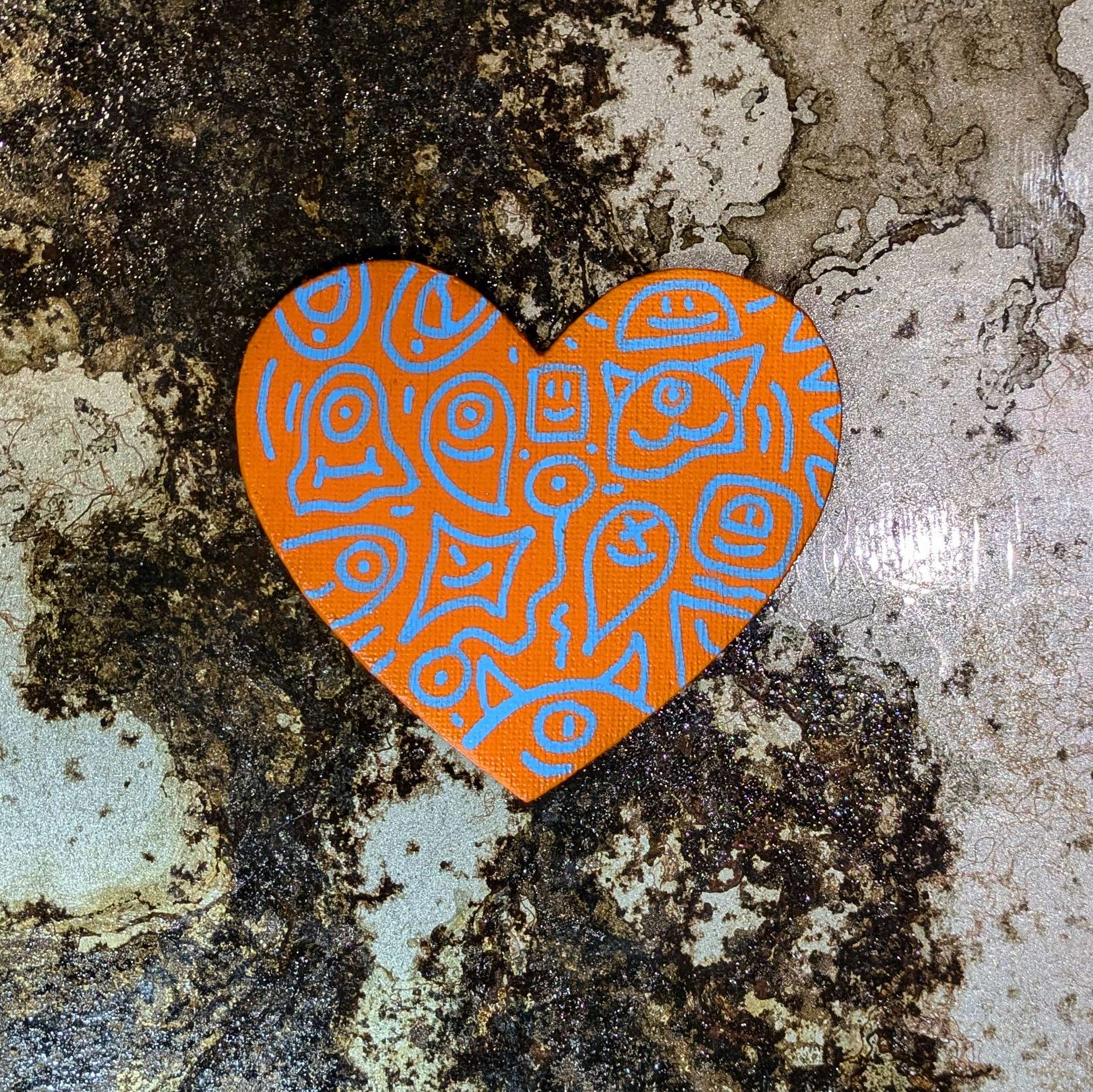 Magnet custom – Pièce unique peinte à la main