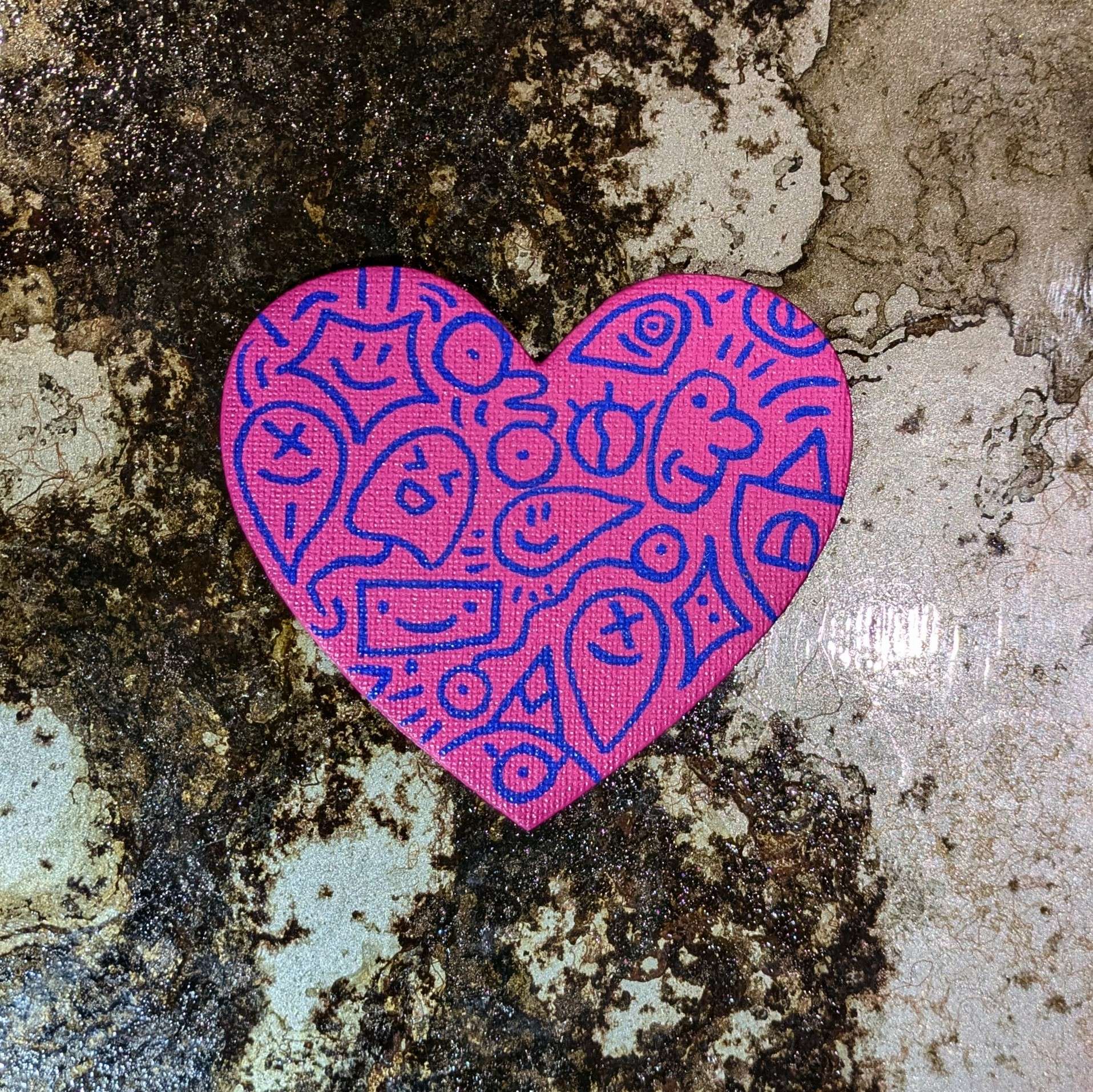 Magnet custom – Pièce unique peinte à la main