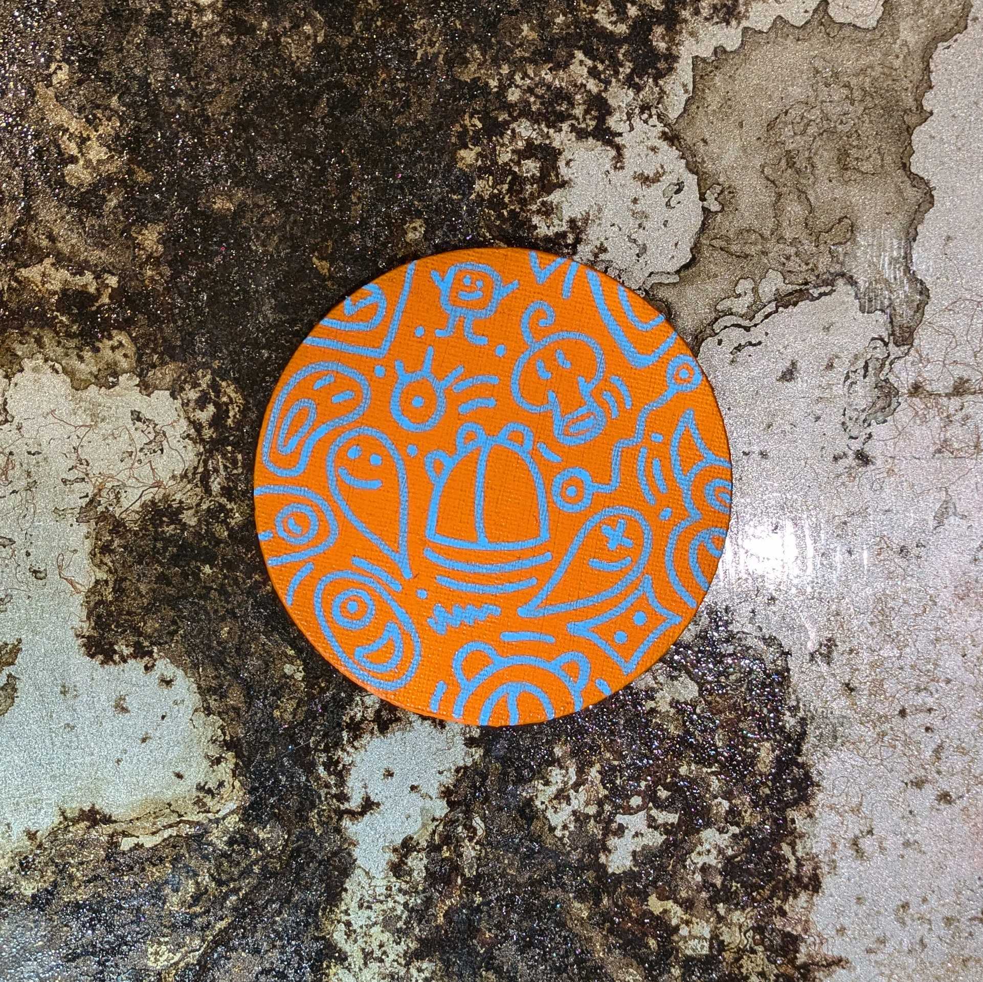 Magnet custom – Pièce unique peinte à la main